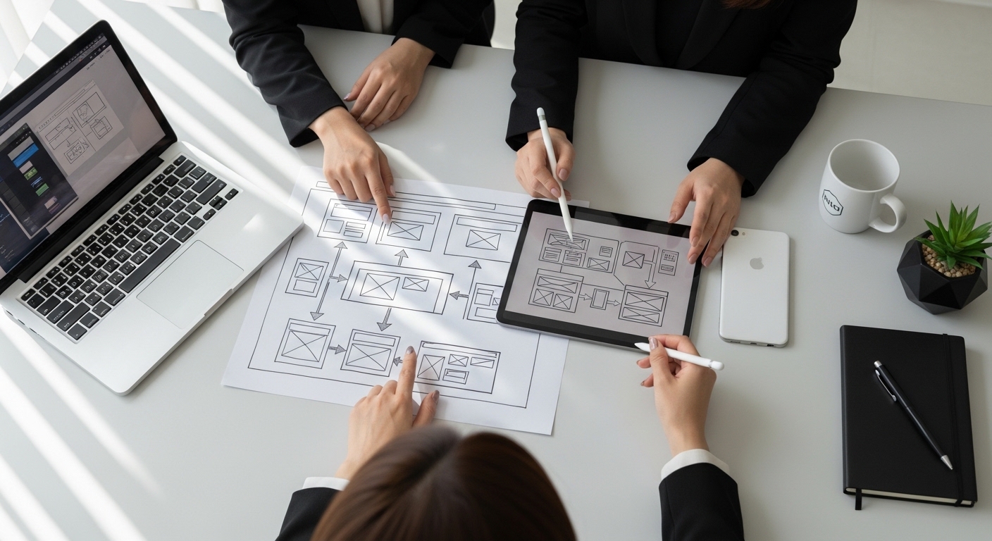 ECサイトの導線設計を見直す担当者