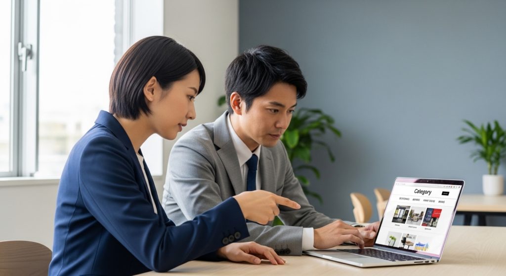 ECサイトのカテゴリ設計を見直すEC担当者