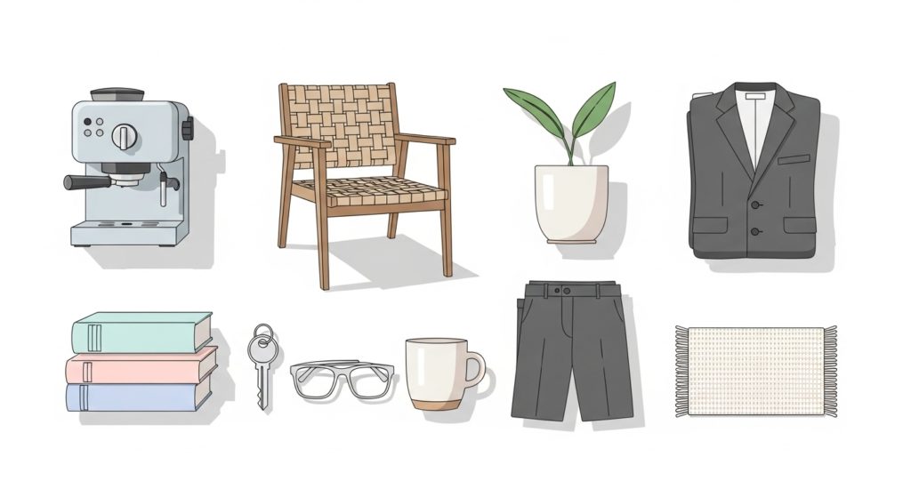 新生活に必要な家電・インテリア・洋服などの商品イメージ