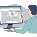 ECサイトリニューアルの進め方を検討するビジネスパーソン
